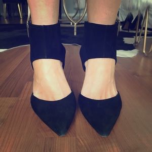 Sam Edelman Black Suede Pump Size 8